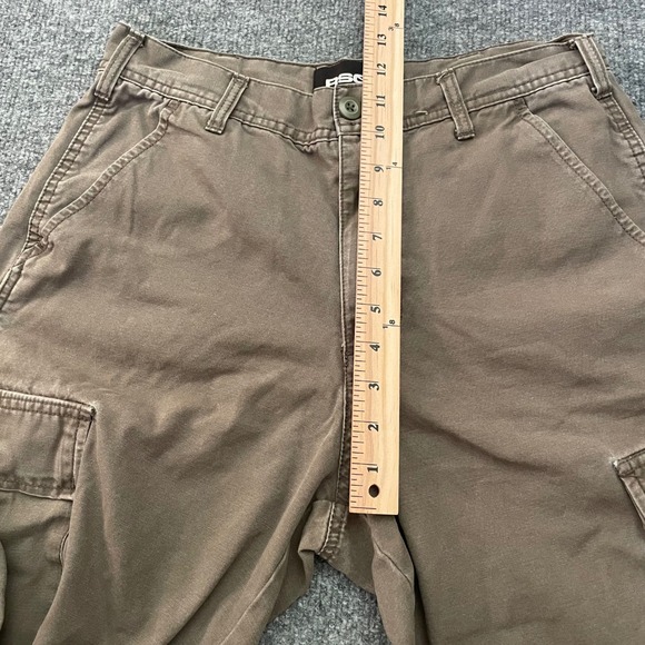 RSQ Cargo Pants Loose Fit Men's 28x30 Olive Green Canvas Work Utility Streetwear - Picture 7 of 11